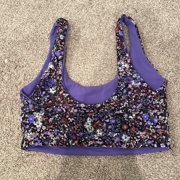 Purple/Flower lululemon align bra - Picture 2 of 4